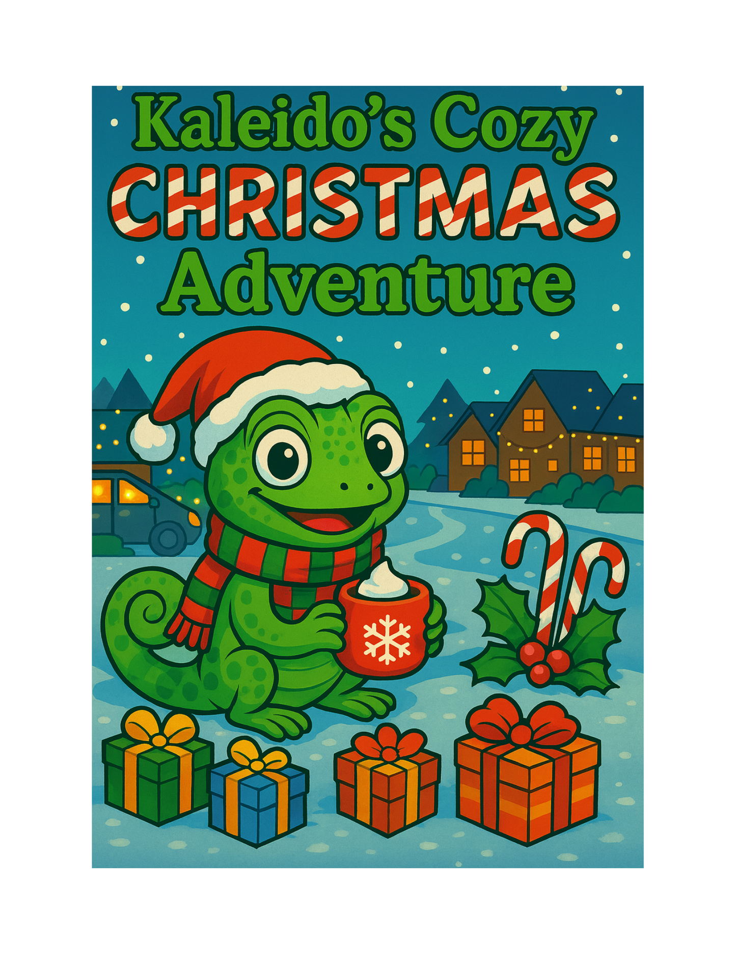 Kaleido's Cozy Christmas Adventure Coloring Book (Digital Download)