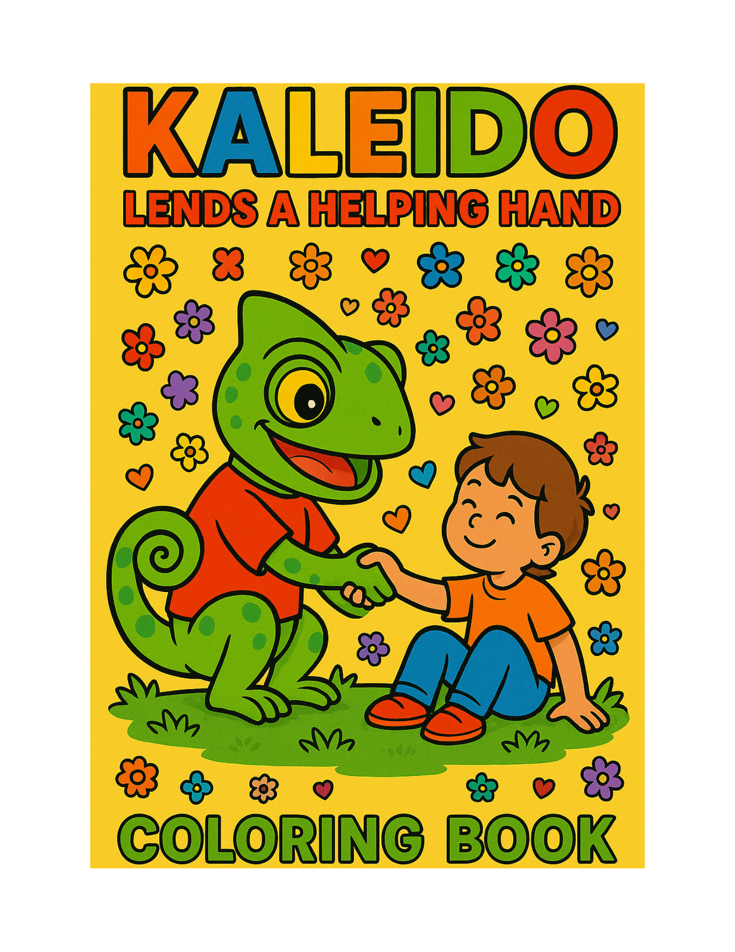 Kaleido Lends A Helping Hand Coloring Book (Digital Download)