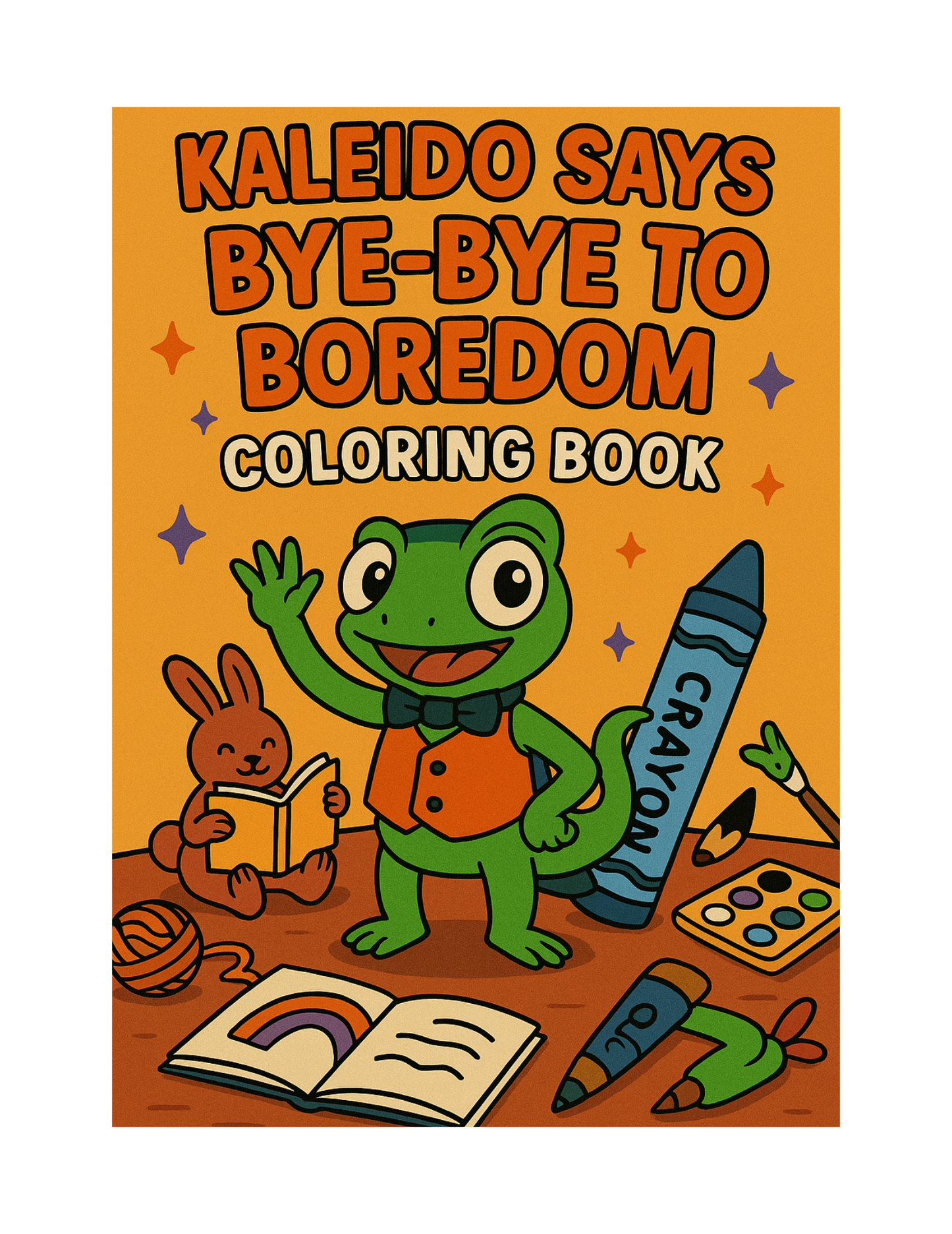 Kaleido Says Bye Bye To Boredom Coloring Book (Digital Download)