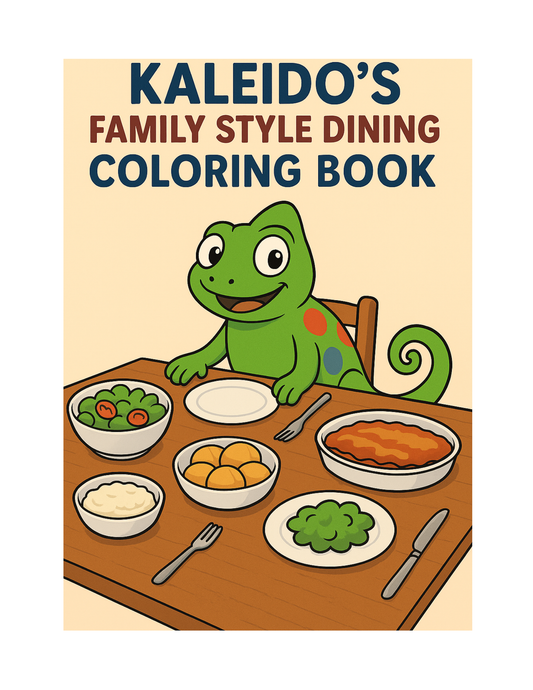 Kaleido's Family Style Dining Coloring Book (Digital Download)