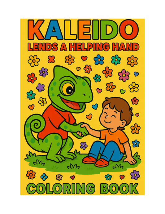 Kaleido Lends A Helping Hand Coloring Book (Digital Download)